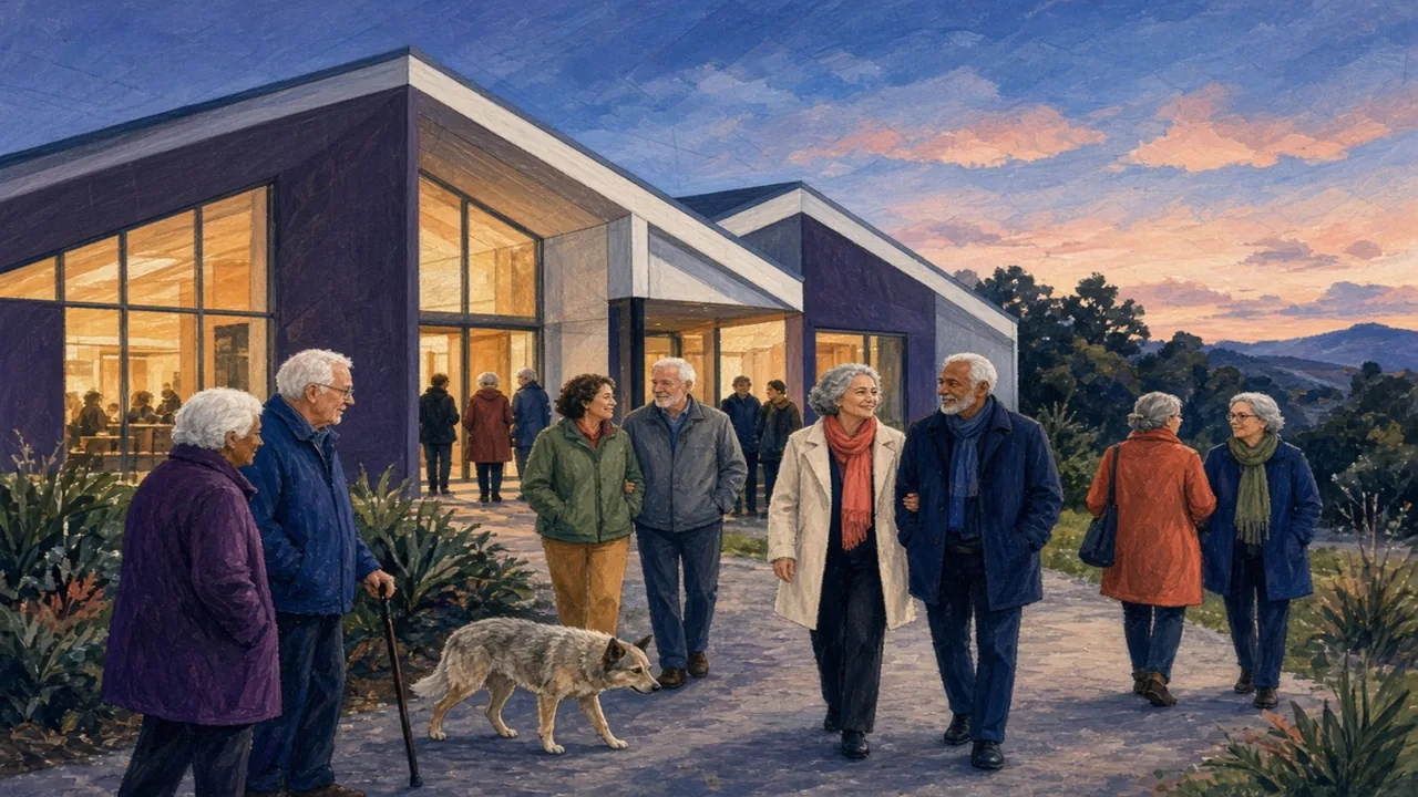 Editorial illustration of adults restoring a generic shared room after a gathering